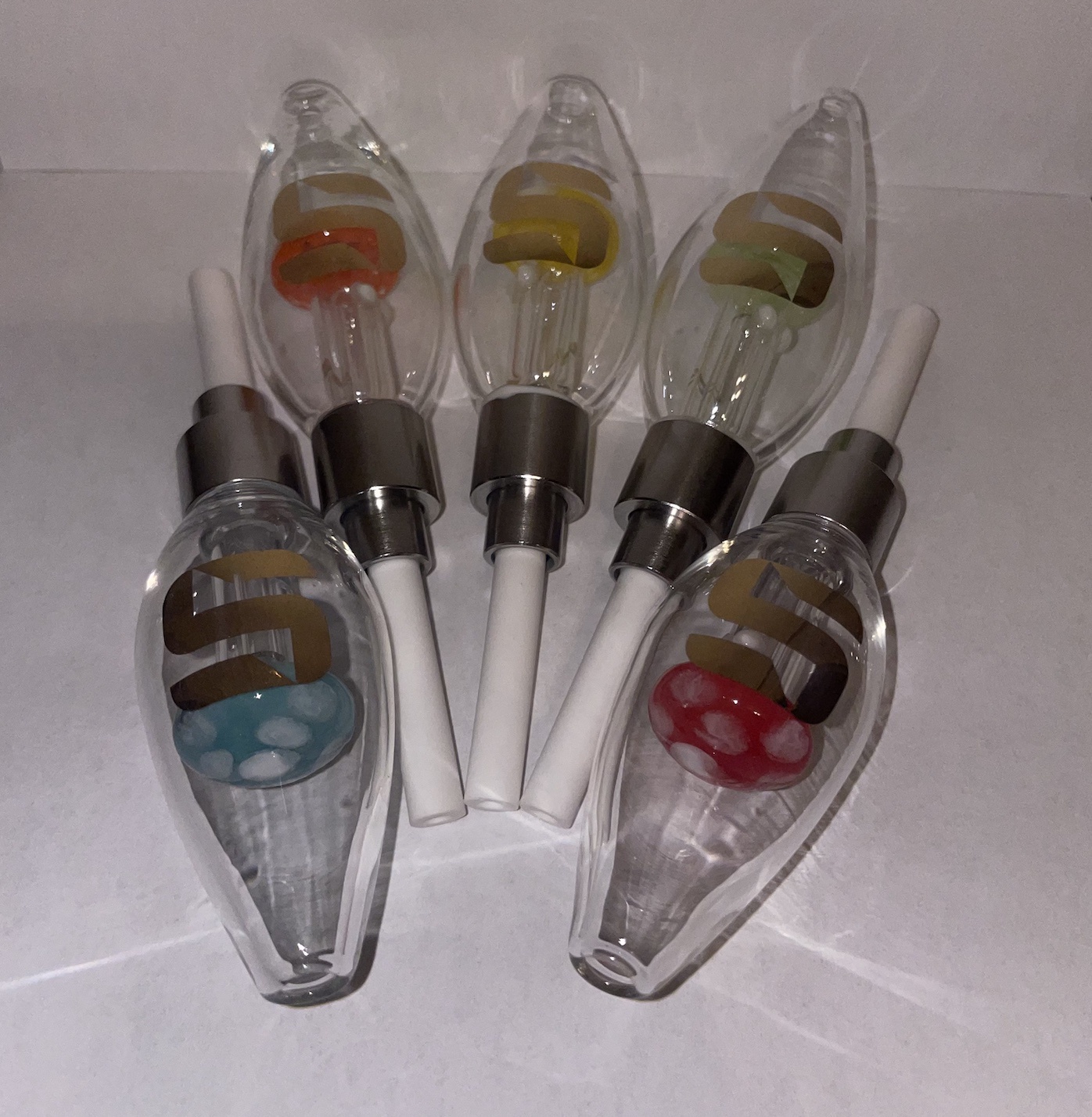 AL Glass Straw Silo ENew Glue.7" / Mushroom Perc